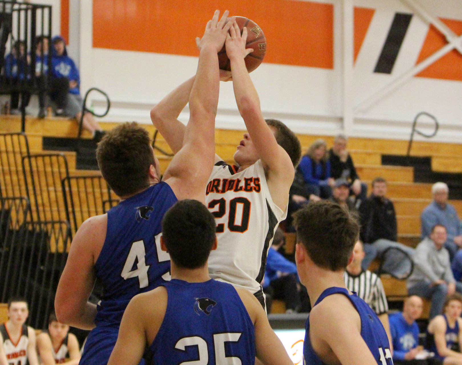 Saint Croix Central at Stanley-Boyd boys basketball 2-15-20